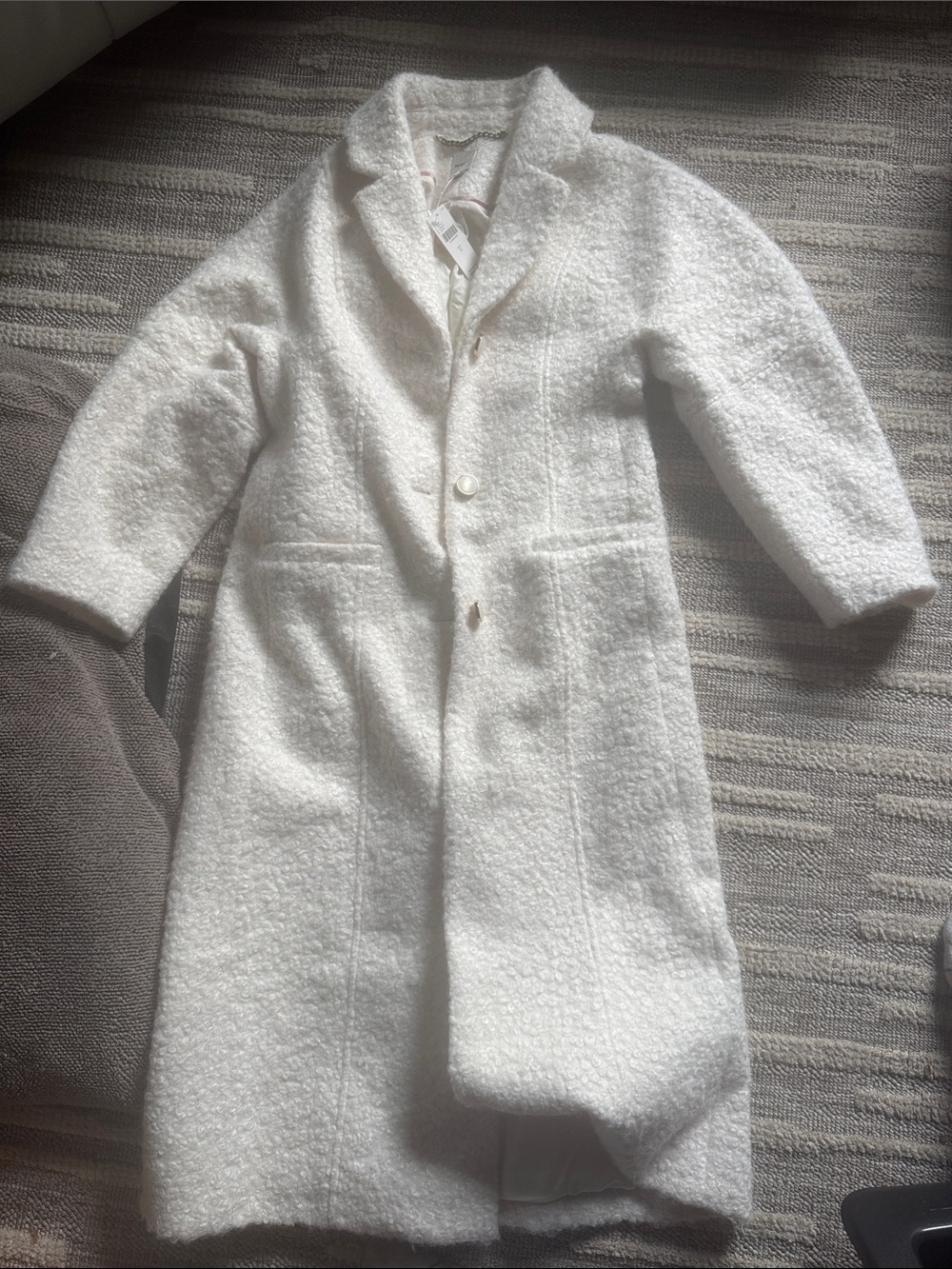 Maeve dressy white trench - nwts